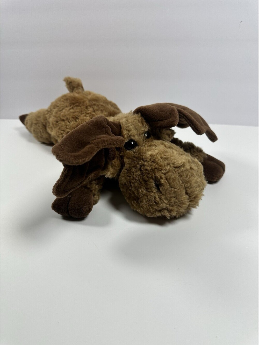 TY Classic Plush Moose MORTIMER Laying 15"L Brown Floppy Toy Lovey Vintage 1995